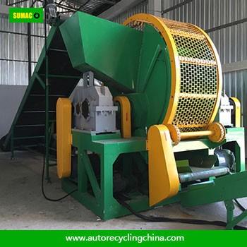 Manufacturer Double Shaft Tire Shredder Machine