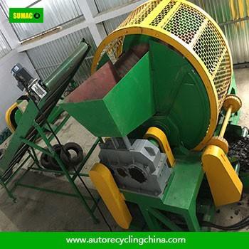 Used Old Tyre Shredder